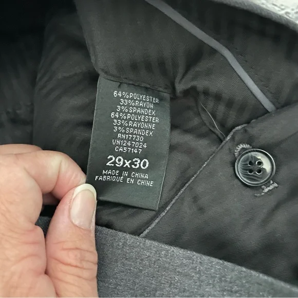 Mens Mossimo Supply Co. Gray Slim Fit Dress Pants - Picture 4 of 5